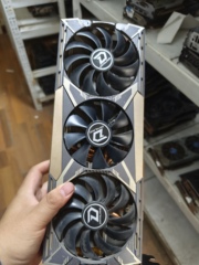 迪兰rx5700xt 8g战神版 战魔三风扇台式机31cm 8+8供电