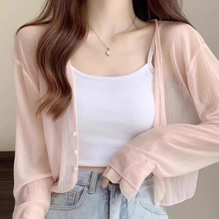 2025新款夏季薄款长袖宽松防晒衫