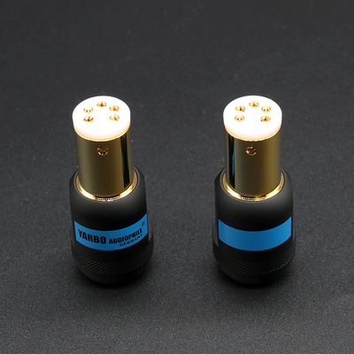 雅堡YARBO AUDIOPHILE LP-100G 镀金头 LP唱盘机接线头五芯卡侬头
