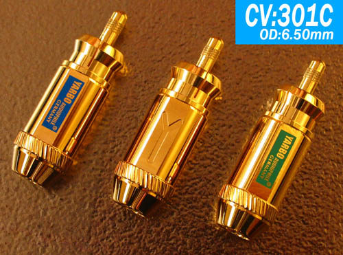 雅堡YARBO AUDIOPHILE CV-301C 高纯铜镀金莲花色差头 分量线端子