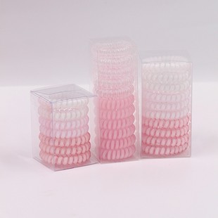 Rubber 少女之心网红粉色紫色电话线发圈组合甜美头绳皮筋 Band