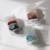 Hair 弹力耐用头绳 盒装 circle TPU通用小号水晶果冻电话线发圈