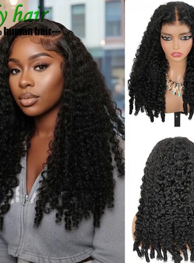Burmese Curly Human Hair 13x4 Lace Frontal Wigs 180% density