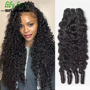 12A Burmese Curly Vietnamese Human Hair Bundles With Closure