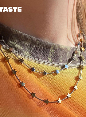 XTASTE 日本 Marland backus星星项链小众设计高级感百搭锁骨链