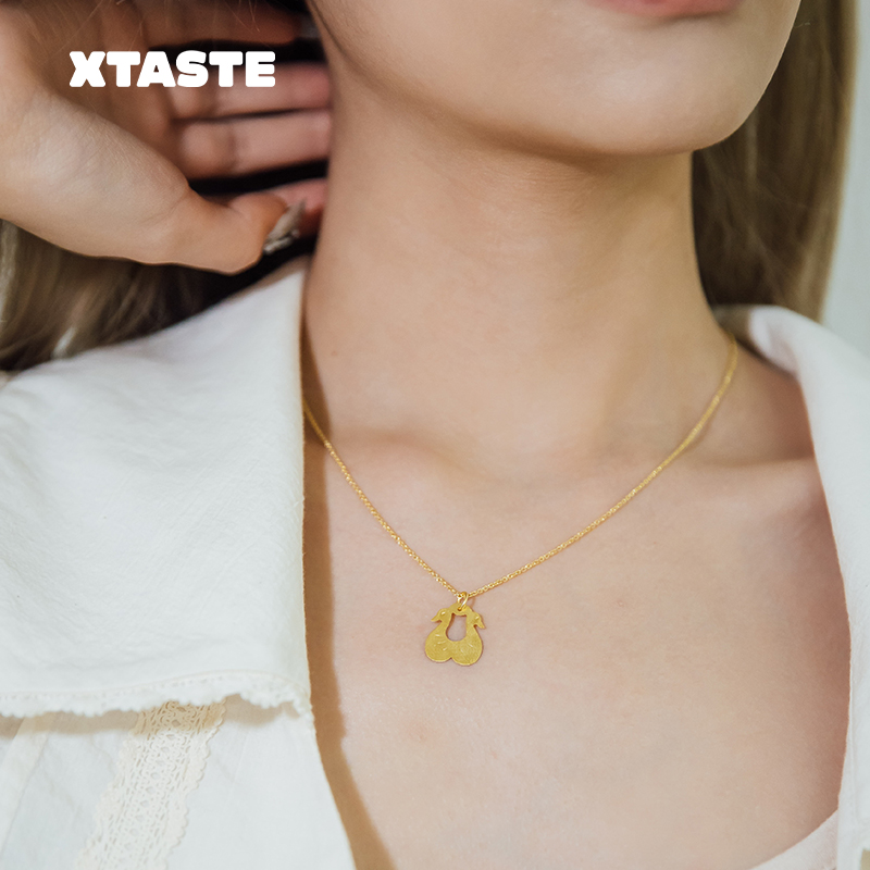 XTASTE 西班牙 APRES SKI 一对天鹅项链镀金配饰原创设计复古正品