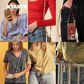 Francaise Lacoque 彩色串珠手机链手机壳垫片专用 法国 XTASTE