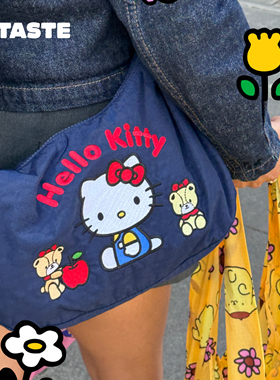 XTASTE 美国BAGGU【2025新款HELLO KITTY美乐蒂单肩包斜挎包】