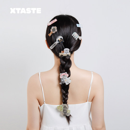 XTASTE鸭嘴夹醋酸可爱边夹小猫