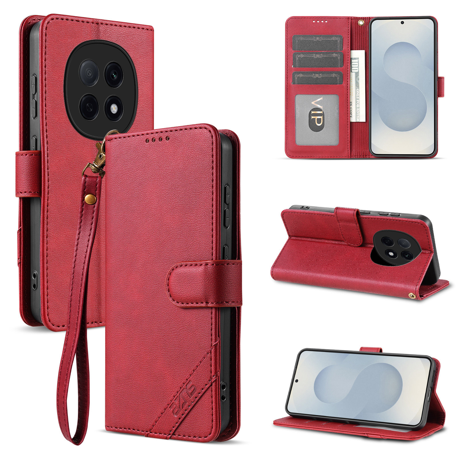 适用oppo A5Pro 5G手机壳防摔翻盖皮套插卡钱包款式全包软胶保护套男女时尚软胶简约皮夹高档耐用