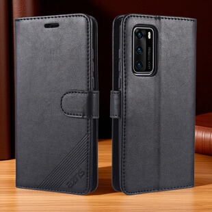 适用华为P40手机壳翻盖式皮套插卡钱包款式防摔皮套保护套新款镜头全包商务男女士软胶外壳高档皮夹