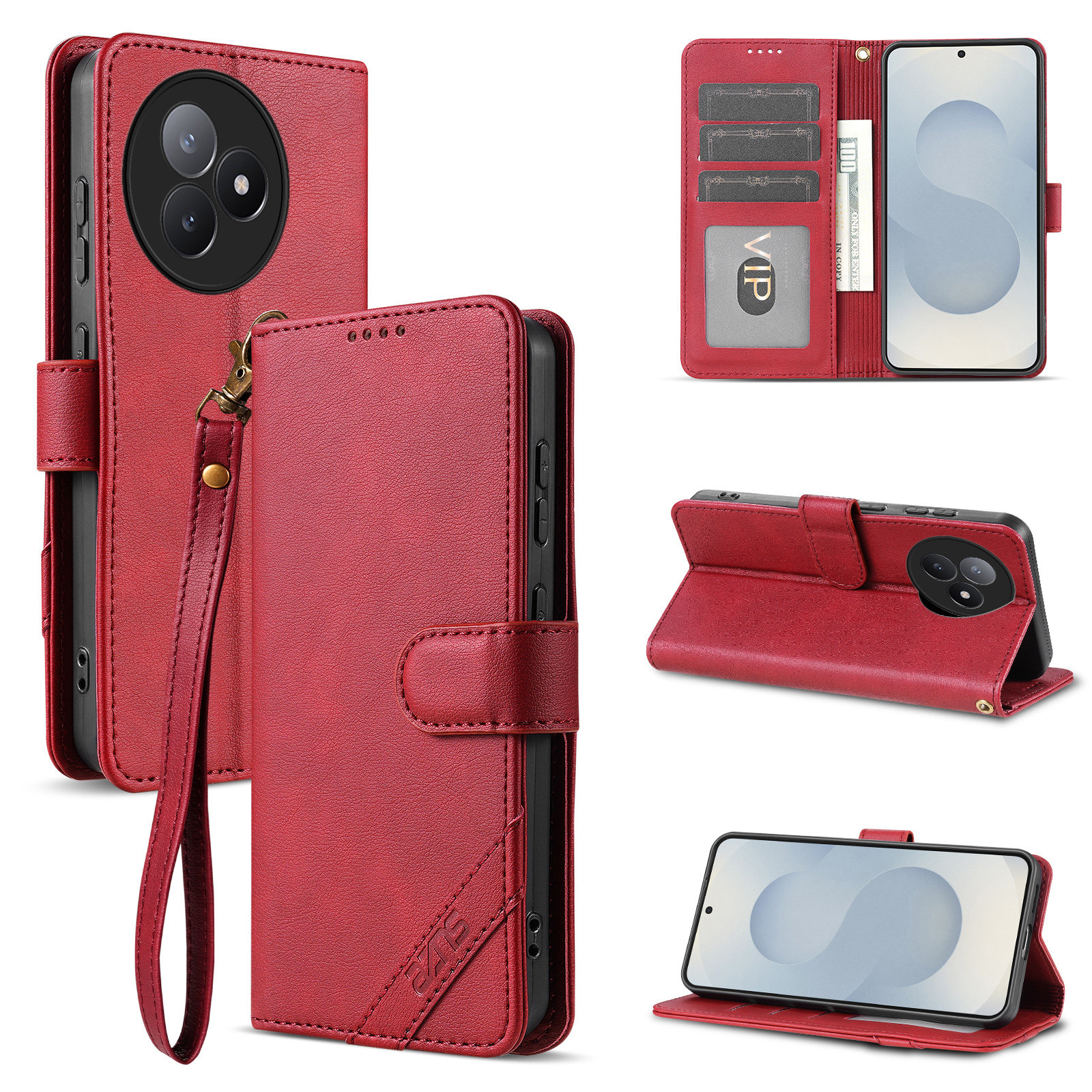 适用红米K80至尊版手机壳防摔翻盖皮套插卡钱包款式全包软胶保护套男女时尚软胶简约皮夹高档耐用