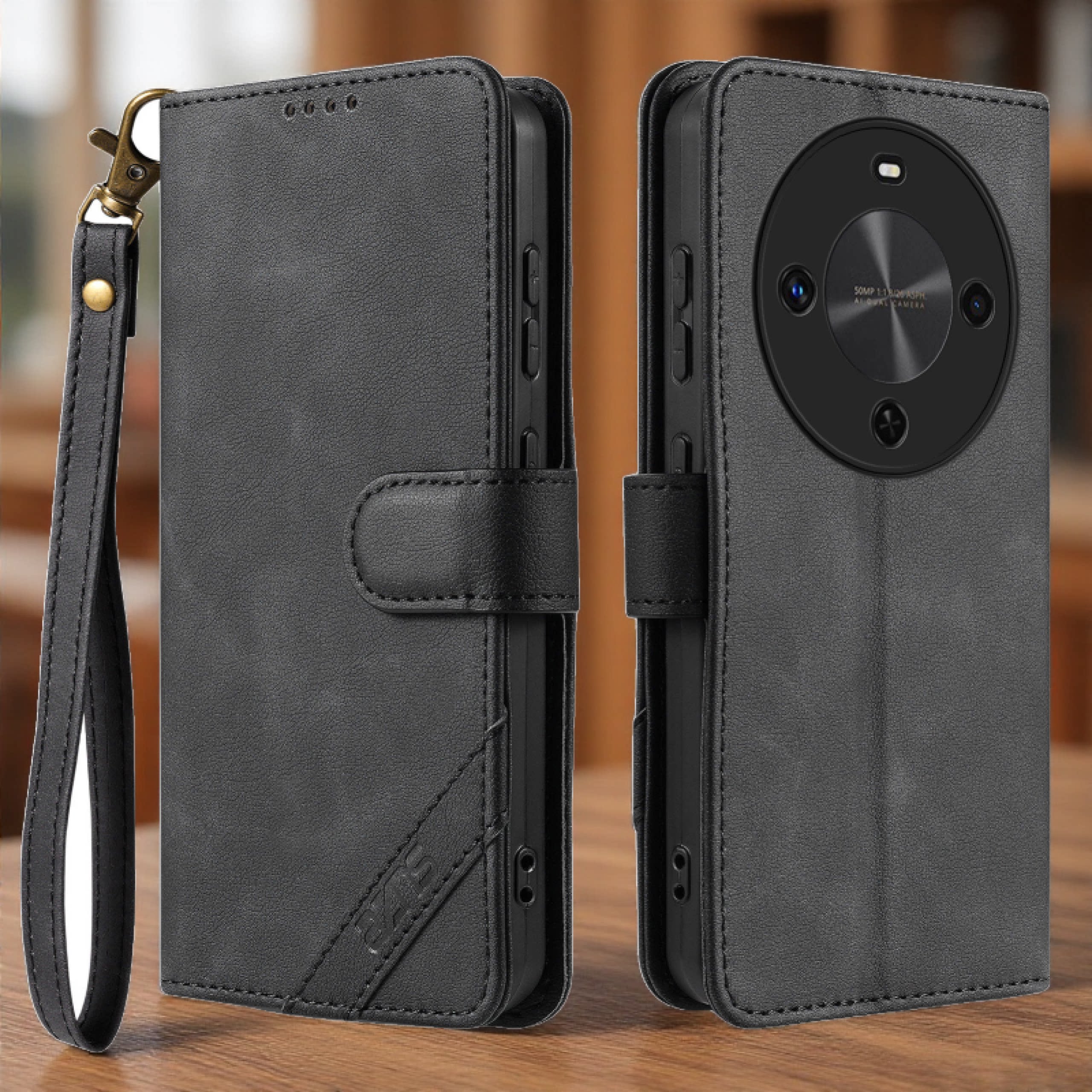 适用华为畅享70X活力版手机壳防摔翻盖皮套插卡钱包款式全包软胶保护套男女时尚软胶简约皮夹高档耐用