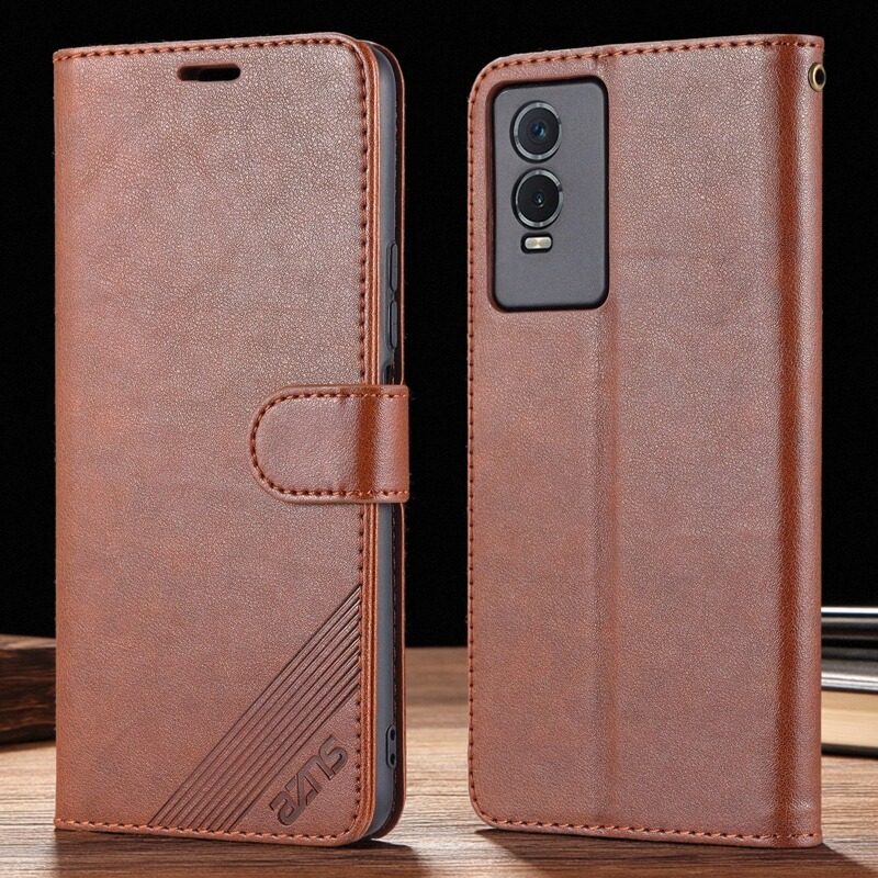 适用vivo Y76s手机壳翻盖式皮套插卡钱包款式防摔皮套保护套新款全包商务男女士软胶外壳高档皮夹