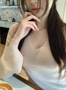 ke7en 定位绣花！年度挚爱内搭娇滴滴针织衫打底