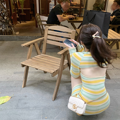 挂脖设计感针织裙两件套