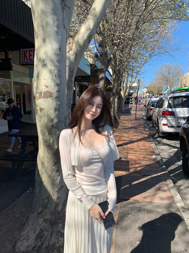 ke7en 纯欲坑条针织套装A Laia感