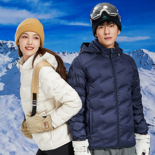 肥佬白鸭绒情侣装 8XL 羽绒袄女大码 巨好看高级感羽绒服男时尚