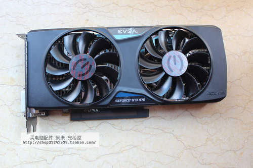 ★完治屋★ 双皇冠 EVGA GTX970 4G  w/ACX2.0 cooler 256BIT位宽