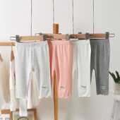 韩版 卡通七分裤 夏季 薄款 子 2024新款 休闲外穿洋气百搭裤 女童打底裤