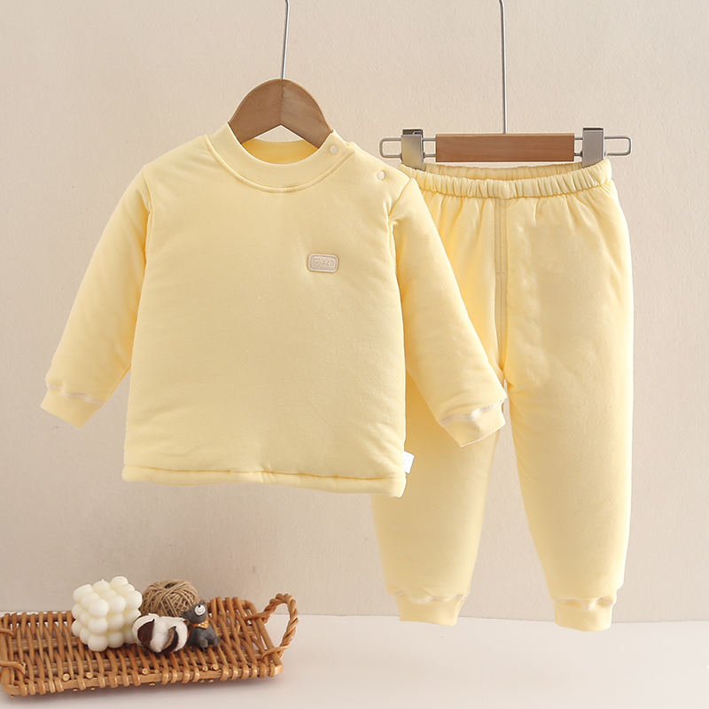 儿童保暖套装加厚内衣纯棉加棉宝宝睡衣棉衣秋冬衣服夹棉秋衣秋裤