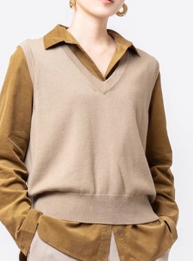 PAN意大利羊毛cashwool背心内穿外搭保暖背心情侣毛衣7针经典之王