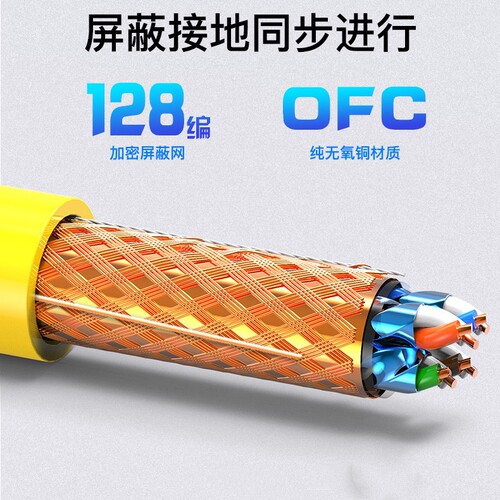 包邮七类双屏蔽万兆网