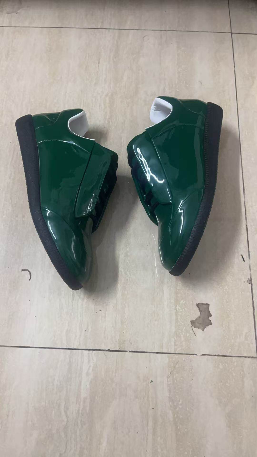 thumbnail for Small-eared men's shoes green 2026 spring casual sneakers, simple and fashionable single shoes, board shoes, plus size shoes, moral training shoes
