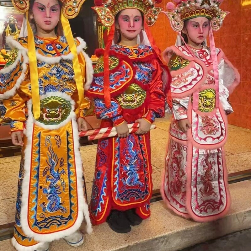 潮汕儿童正龙英歌舞服装演出服图片