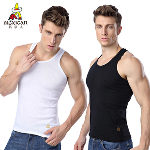 稻草人内衣男士超薄莫代面料弹力背心打底运动汗衫修身背心