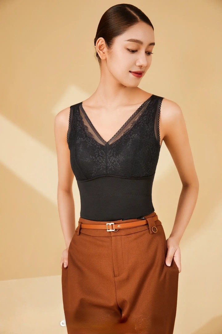 稻草人背心女带胸垫免穿文胸一体式打底吊带内衣内搭冬季,女士内衣/男士内衣/家居服,保暖背心,淘宝优惠券,粉丝福利购,淘宝优惠卷