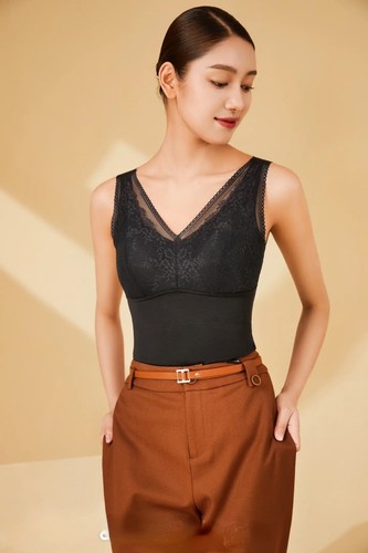 稻草人背心女带胸垫免穿文胸一体式打底吊带内衣内搭冬季