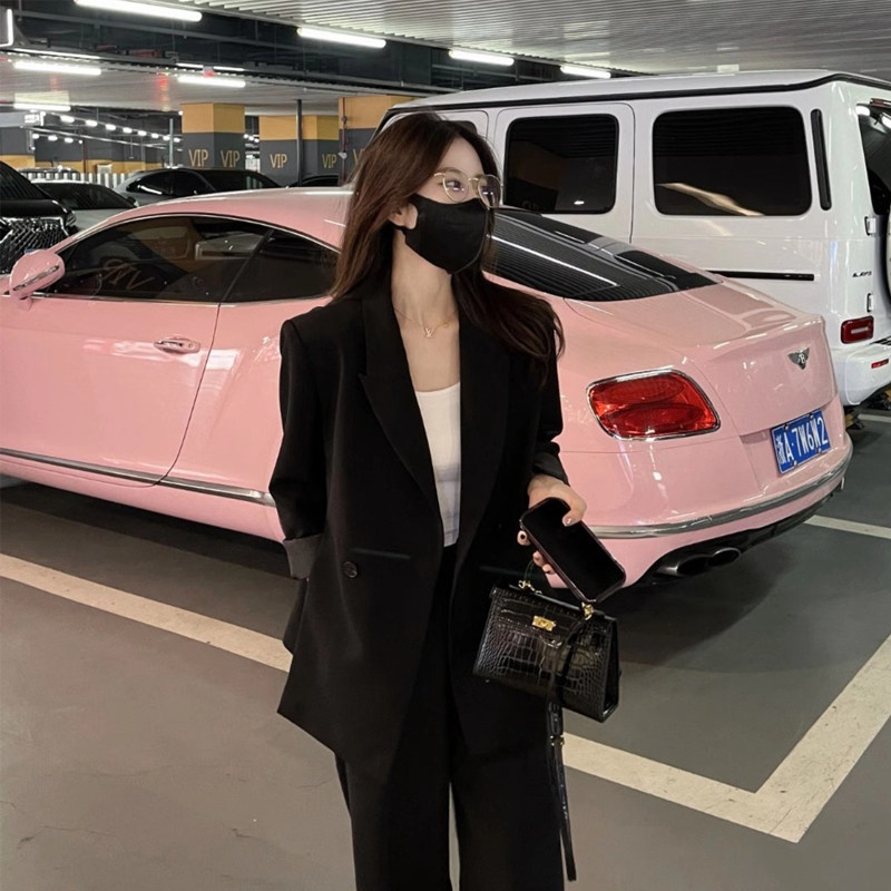 官图 2025年秋季时尚套装 垂感西装外套阔腿裤廓形西装两件套,女装/女士精品,时尚套装,淘宝优惠券,粉丝福利购,淘宝优惠卷