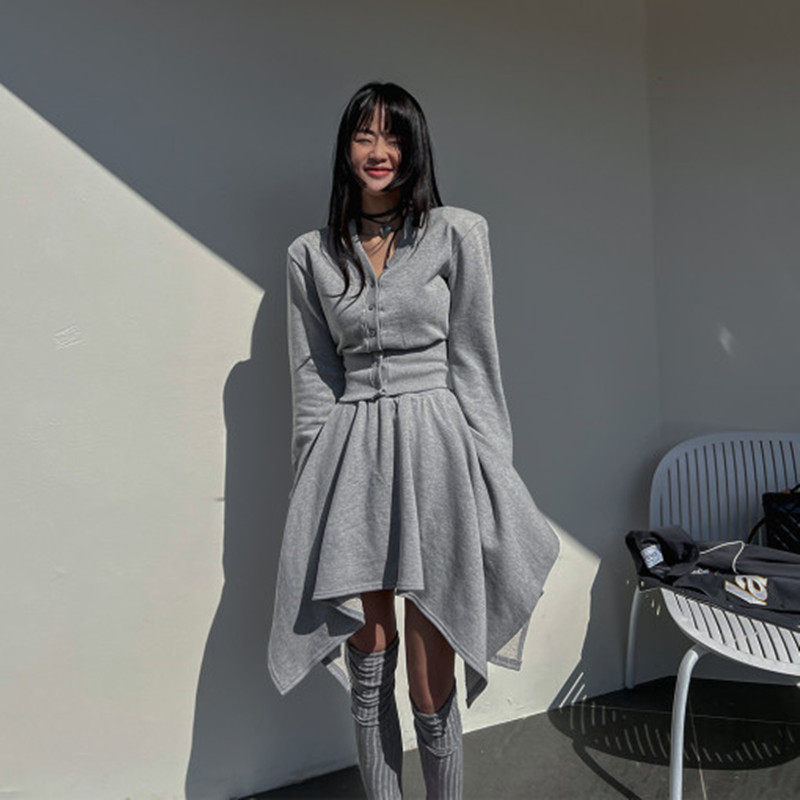 已出货　春装卫衣开衫+松紧腰不规则半身裙套装,女装/女士精品,时尚套装,淘宝优惠券,粉丝福利购,淘宝优惠卷