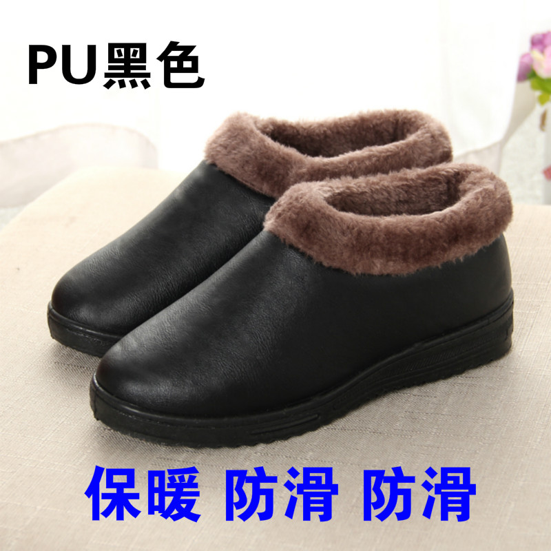 冬季防滑加绒老北京布鞋