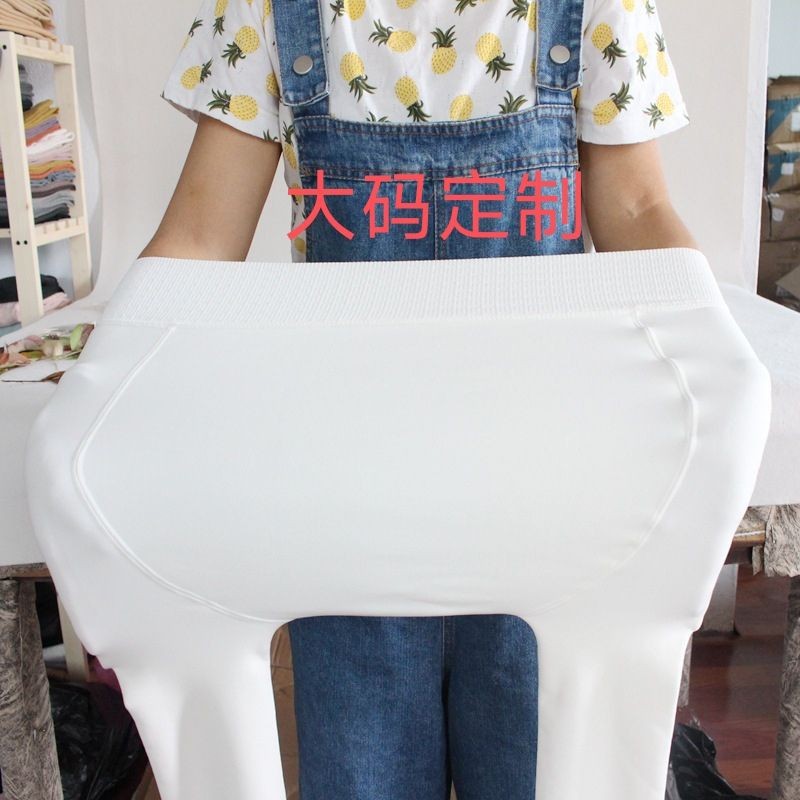 秋冬天女童加肥加大版超大码白色打底连裤袜子加厚加绒跳舞蹈儿童