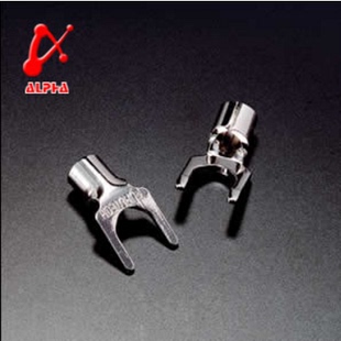 原装 古河 FURUTECH FP203 镀金\镀铑 喇叭线Y插 音箱线Y叉