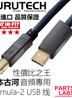 原装古河FURUTECH Formula2 发烧音响 USB线 数码线 A-B、A-miniB