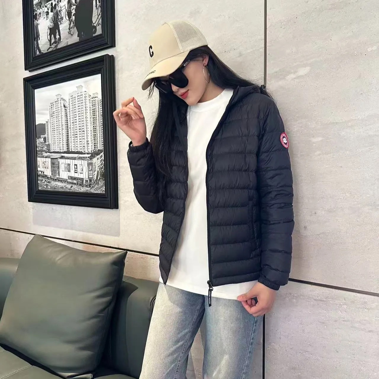 CAHOBCGOOSE排骨轻薄羽绒服