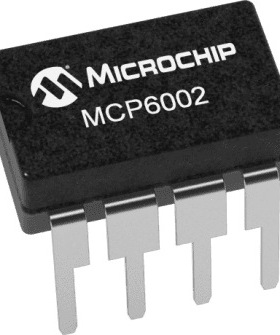 MCP6002-I/P DIP-8 Microchip (微芯) 运算放大器 IC =MSD