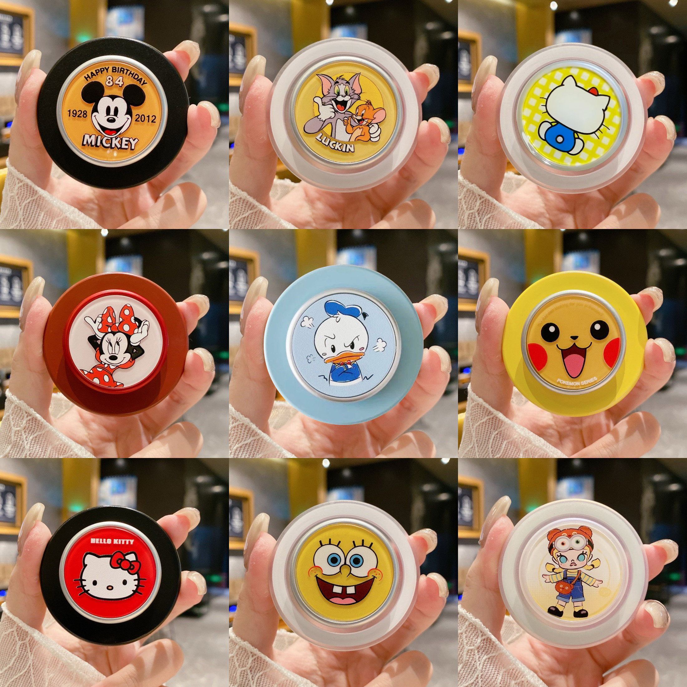 泡泡骚通用-手机气囊支架啪嗒磁吸支架可伸缩适配popsockets石英1