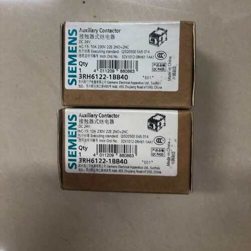 3RH6122-1BB40 DC24V接触器西门子