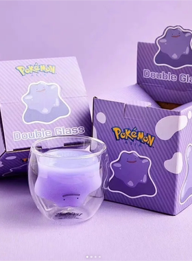 Palnart Poc 口袋妖怪 宝可梦 宝可梦 百变怪双层玻璃杯