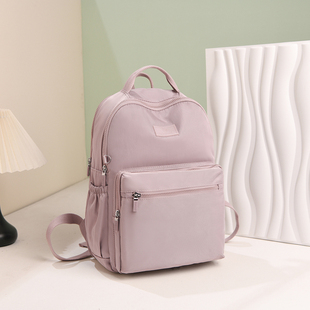 索亚特双肩包女防泼水尼龙布女包轻便百搭大容量旅行包学生书包潮