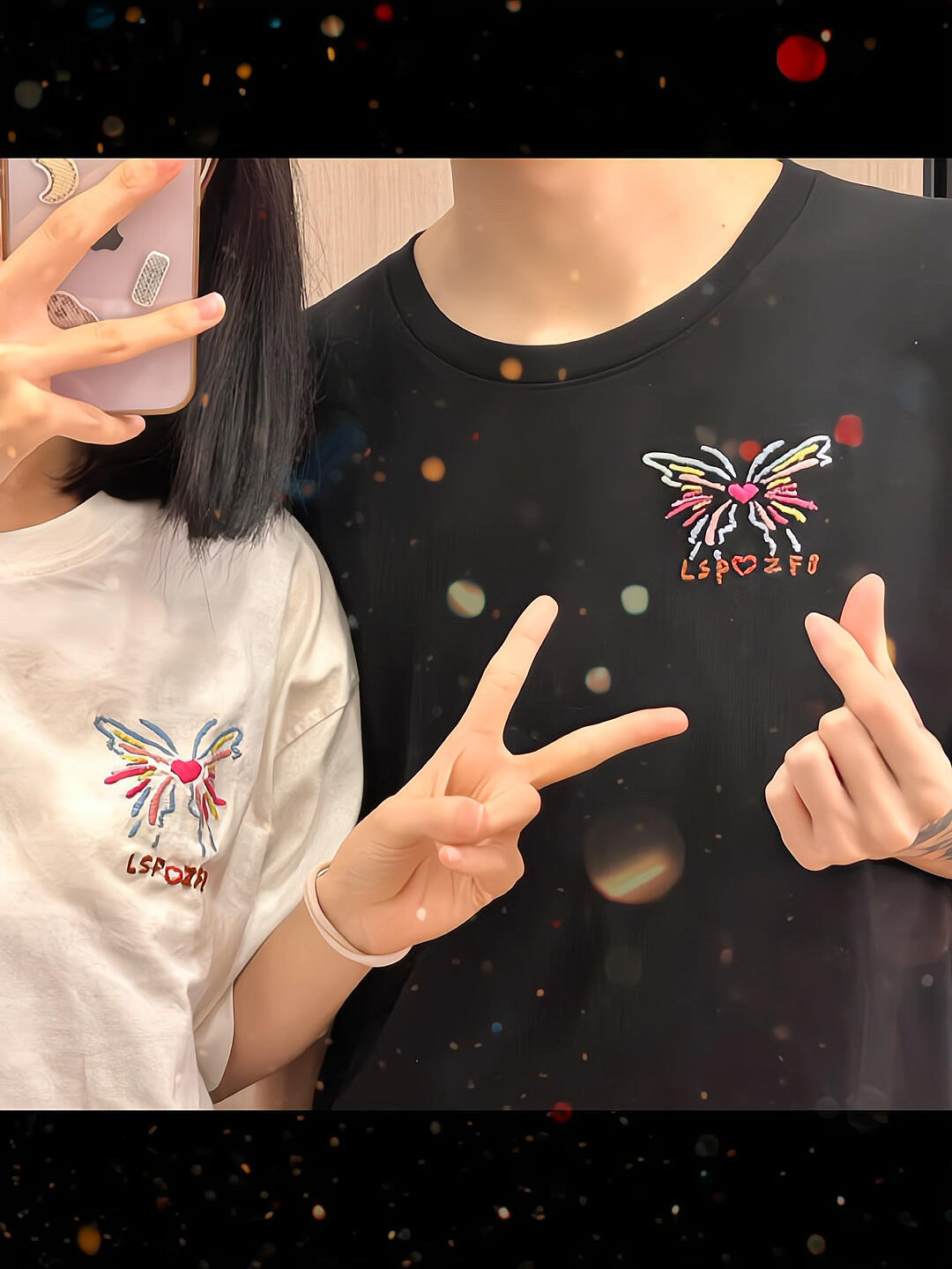 创意蝴蝶T恤刺绣手工diy缝纫材料包送男女朋友闺蜜情人节情侣礼物