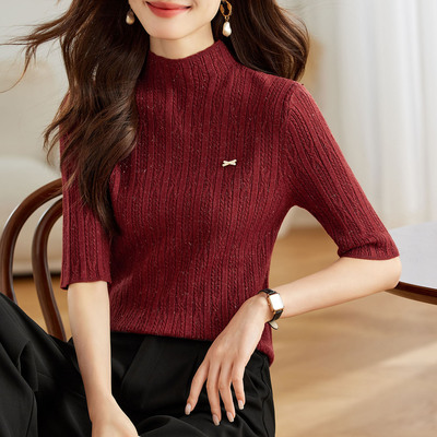 打底衫女2025新款高级感羊毛衫秋