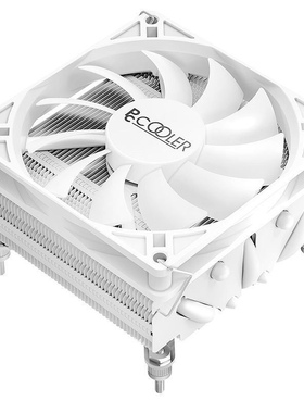 超频三降龙V53下压式散热器ITX小机箱CPU风扇白色5铜管1700/AM4