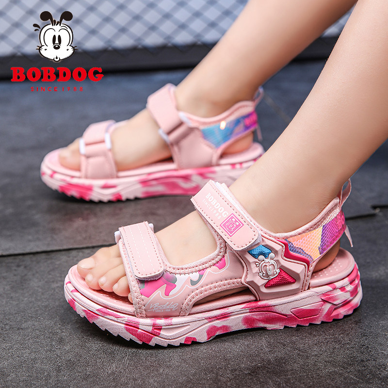 巴布豆女童凉鞋夏季男孩2026新款中大童小女孩防滑时尚公主沙滩鞋