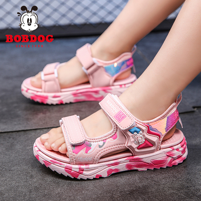 巴布豆女童凉鞋夏季男孩2026新款中大童小女孩防滑时尚公主沙滩鞋