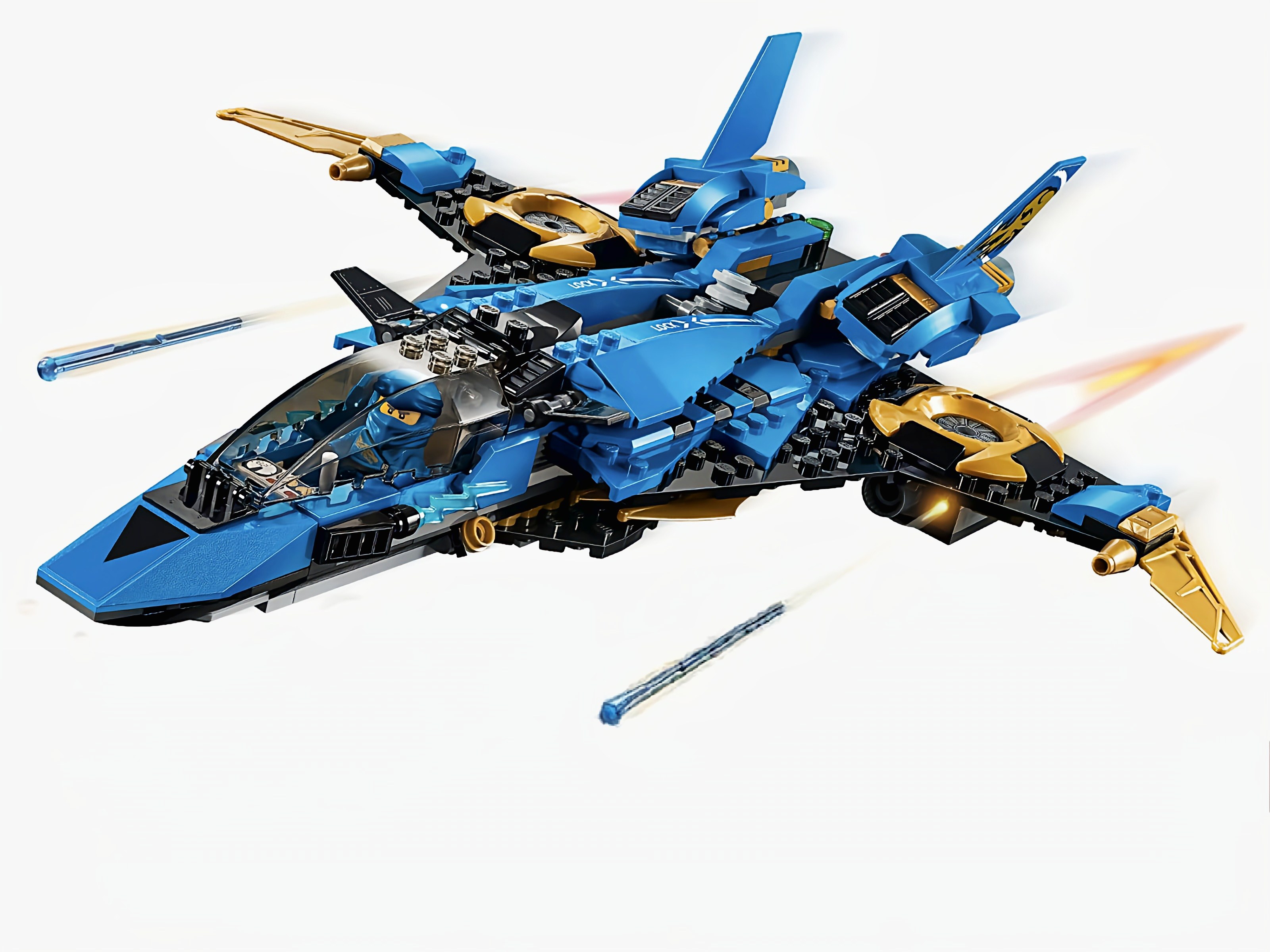 乐高 lego 幻影忍者 70668 杰的暴风战机 杀肉 净战机 无人仔